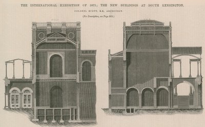 Den internationale udstilling i 1871: De nye bygninger i South Kensington af English School