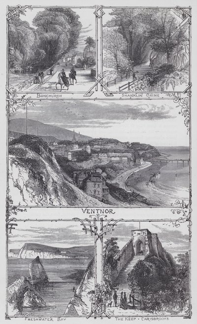 Isle of Wight (gravering) af English School