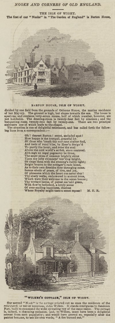 Isle of Wight (gravering) af English School
