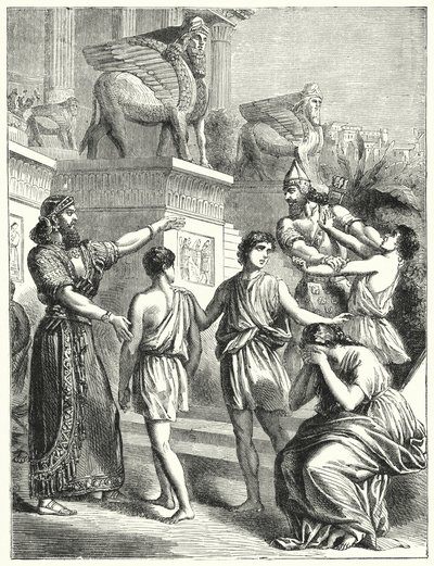Jøderne i Babylon (gravering) af English School