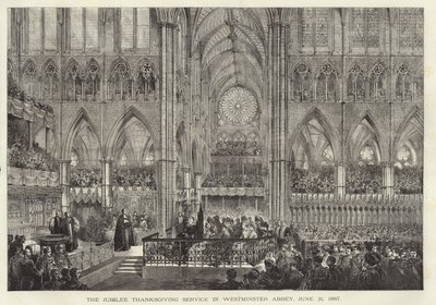 Jubilee Thanksgiving Service i Westminster Abbeybbery, af English School