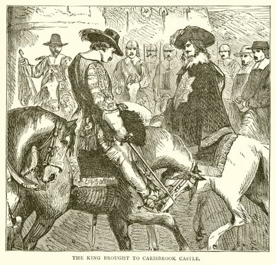 Der König wird nach Carisbrook Castle gebracht von English School