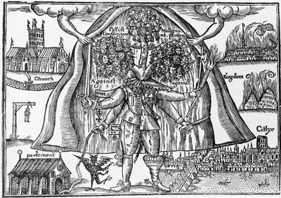 Kongerigets monster frigjort fra himlen, ca. 1640-43 af English School