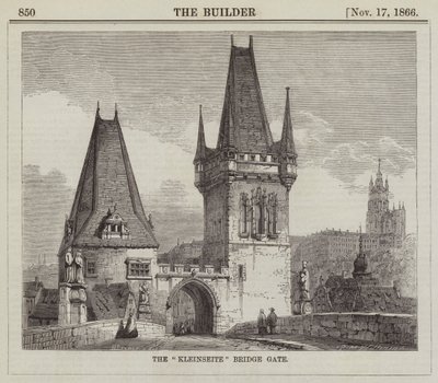Broporten "Kleinseite" (gravering) af English School