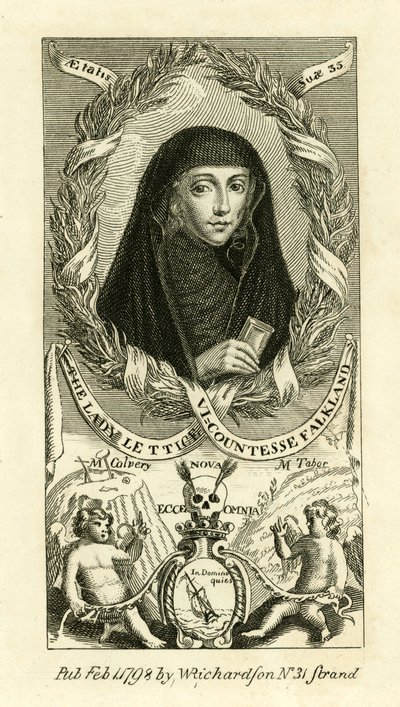 The Lady Lettice, Viscountesse Falkland af English School