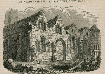 Die Lady Chapel, St. Saviours Kirche, Southwark, Surrey von English School