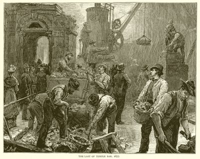 The Last of Temple Bar, 1877 af English School
