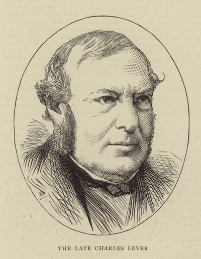 The Late Charles Lever (gravering) af English School