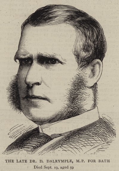 Den afdøde Dr. D Dalrymple, MP for Bath (gravering) af English School