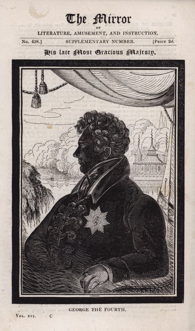 Den afdøde kong George IV af English School