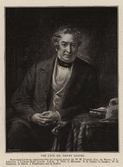 Den afdøde hr. Henry Graves (gravering) af English School