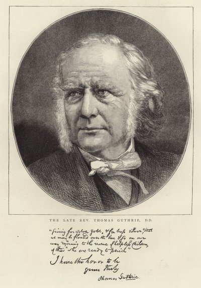 Afdøde pastor Thomas Guthrie af English School