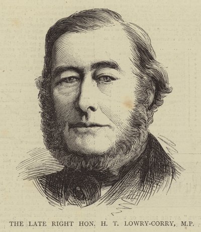 Den afdøde højærværdige H.T. Lowry-Corry, parlamentsmedlem (gravering) af English School