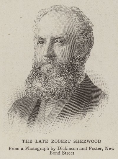 The Late Robert Sherwood (gravering) af English School