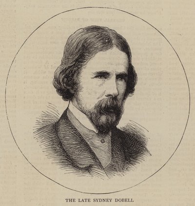 The Late Sydney Dobell (gravering) af English School