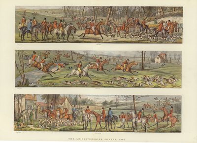 The Leicestershire Covers, 1820 af English School