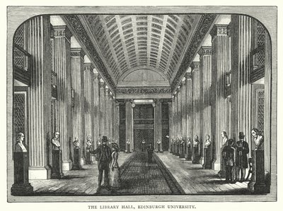 The Library Hall, Edinburgh University (gravering) af English School