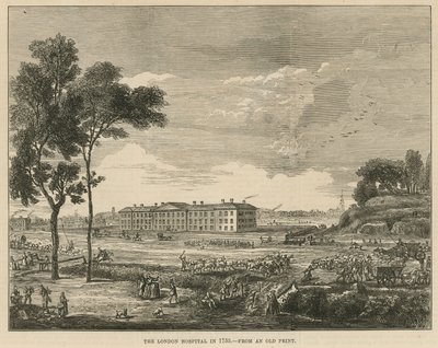 London Hospital i 1753 af English School