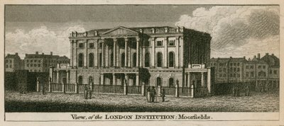 The London Institution, Moorfields, London af English School