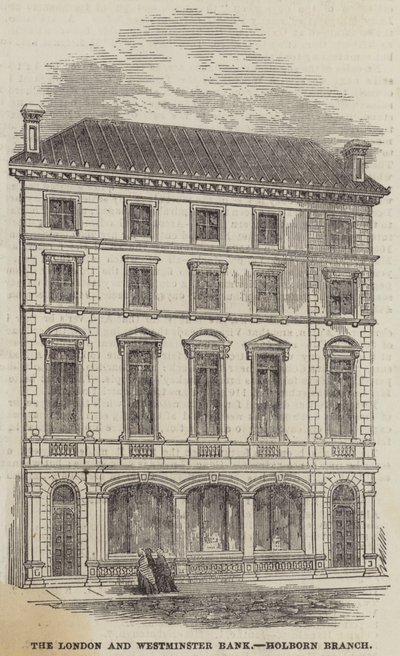 London og Westminster Bank, Holborn Branch (gravering) af English School