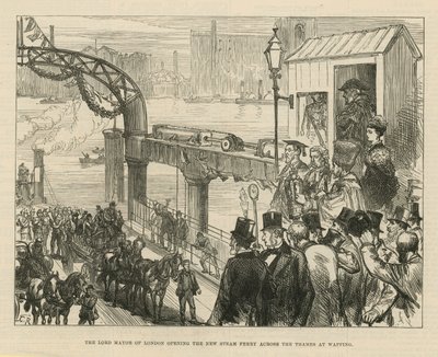 Londons overborgmester åbner den nye dampfærge af English School