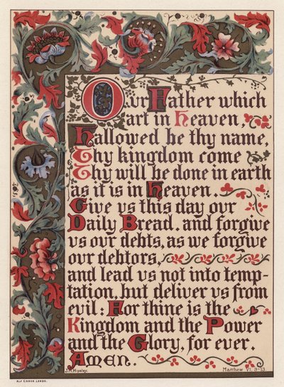 Fadervor (chromolitho) af English School