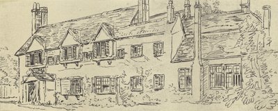 Herregården, ca 1770 (gravure) af English School