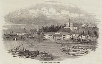 Marine Arsenal, Konstantinopel (gravering) af English School