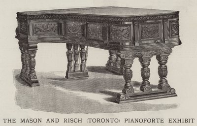 The Mason and Risch (Toronto) Pianoforte Exhibit (gravering) af English School