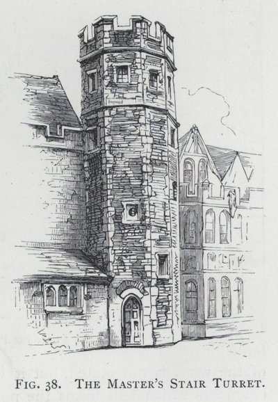 Mesterens Trappetårn (gravering) af English School