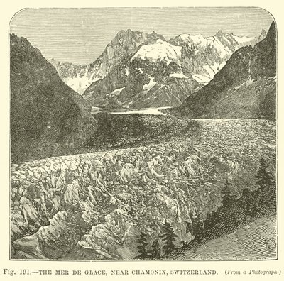 The Mer de Glace, near Chamonix, Switzerland  af English School