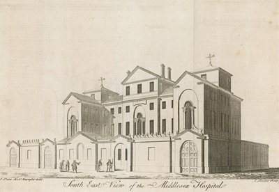 Middlesex Hospital, nær Oxford Street af English School