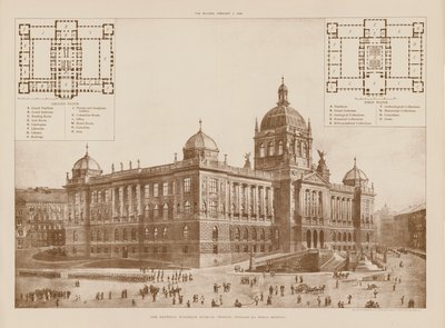 Det Bøhmiske Nationalmuseum, Prag (kobberstik) af English School