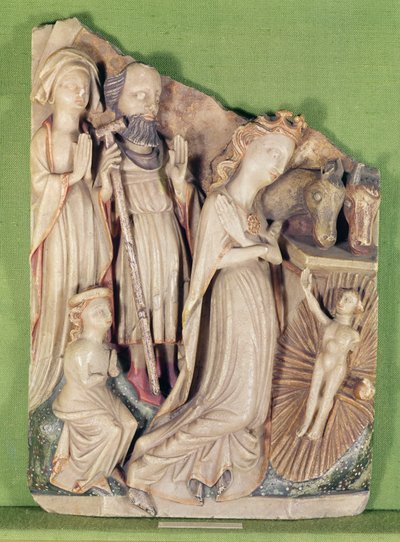 The Nativity, ca. 1470-90 (alabast) af English School
