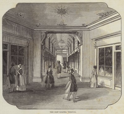 The New Exeter Exchange (gravering) af English School