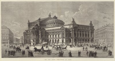 Det nye store operahus i Paris (gravering) af English School