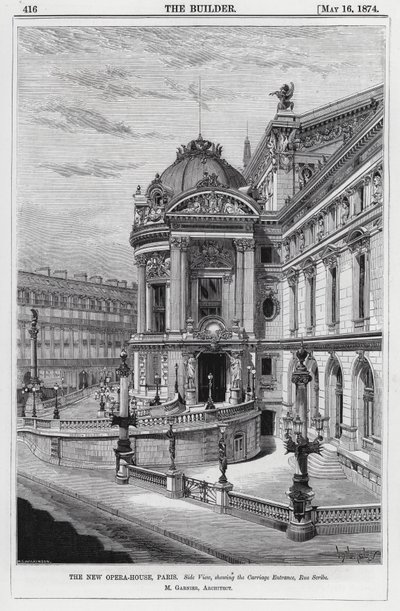 Det nye operahus, Paris (gravering) af English School