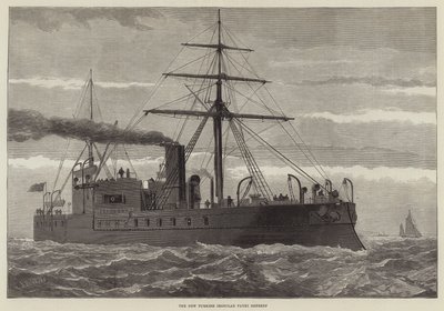 The New Turkish Ironclad Payki Shereef (gravering) af English School