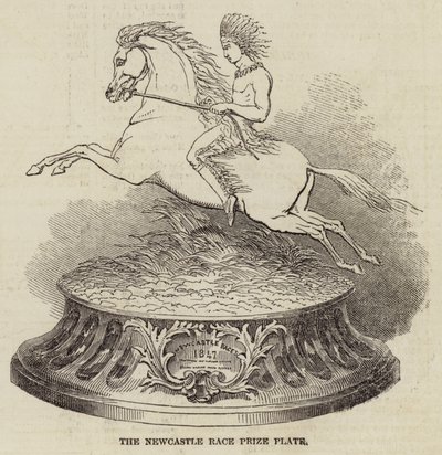 The Newcastle Race Prize Plate (gravering) af English School
