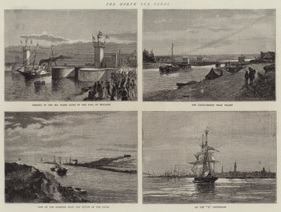 Der Nordseekanal (Gravur) von English School