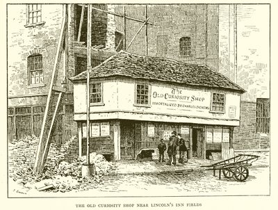 The Old Curiosity Shop nær Lincolns Inn Fields af English School