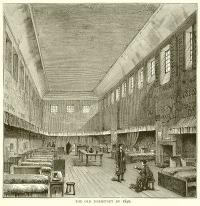 Den gamle sovesal i 1840 af English School