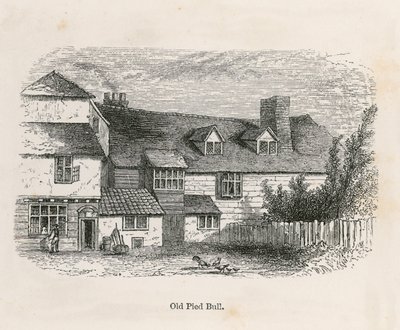 The Old Pied Bull (bagerst) af English School