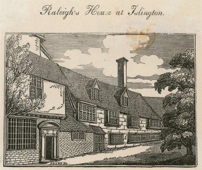 The Old Pied Bull (bagerst), Sir Walter Raleighs hus af English School