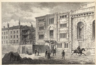 Det gamle postkontor i Lombard Street, omkring 1800 af English School