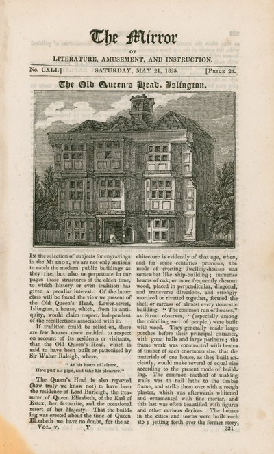 The Old Queens Head, Islington af English School
