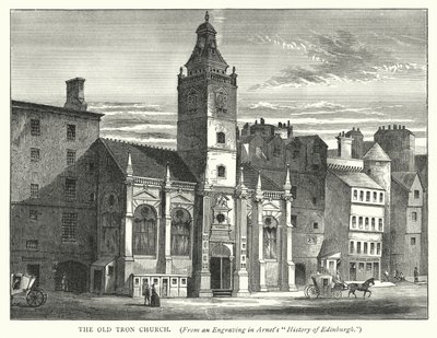 Den Gamle Tron Kirke (stik) af English School