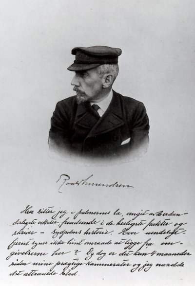 Åbningssiden til Roald Amundsens manuskript af English School