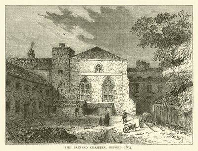 Det malede kammer, før 1834 (gravering) af English School