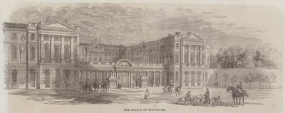 Der Palast von Compiegne (Stich) von English School